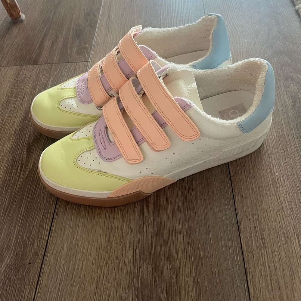 EUC Dolce Vita Women's Colorful Velcro Strap Sneakers